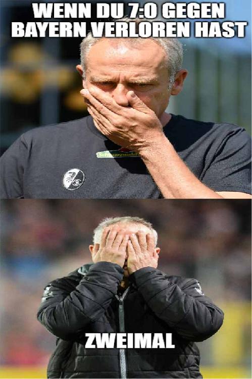 SC Freiburg Meme zwei Mal 7:0 FC Bayern